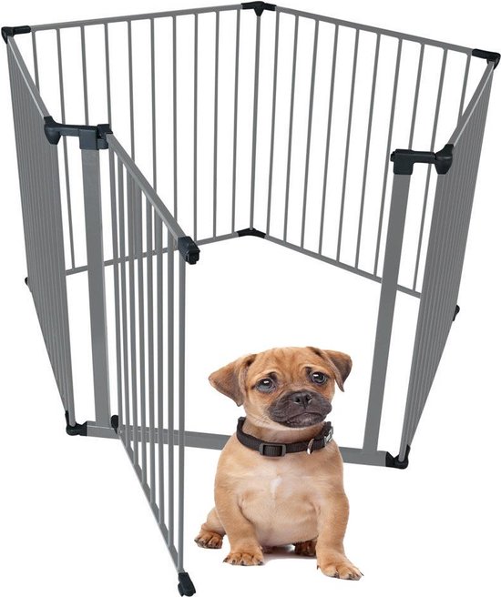Enclos pour chiens Bettacare Pet Run, pentagonal, Grijs, 70 cm de haut