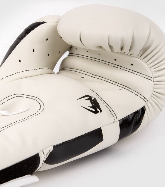 Gants de boxe de Kickboxing Venum Elite Wit Zwart 12 OZ
