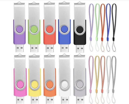 Merkloos Bulk Thumb Drives 2GB USB 2.0 (10-pack)