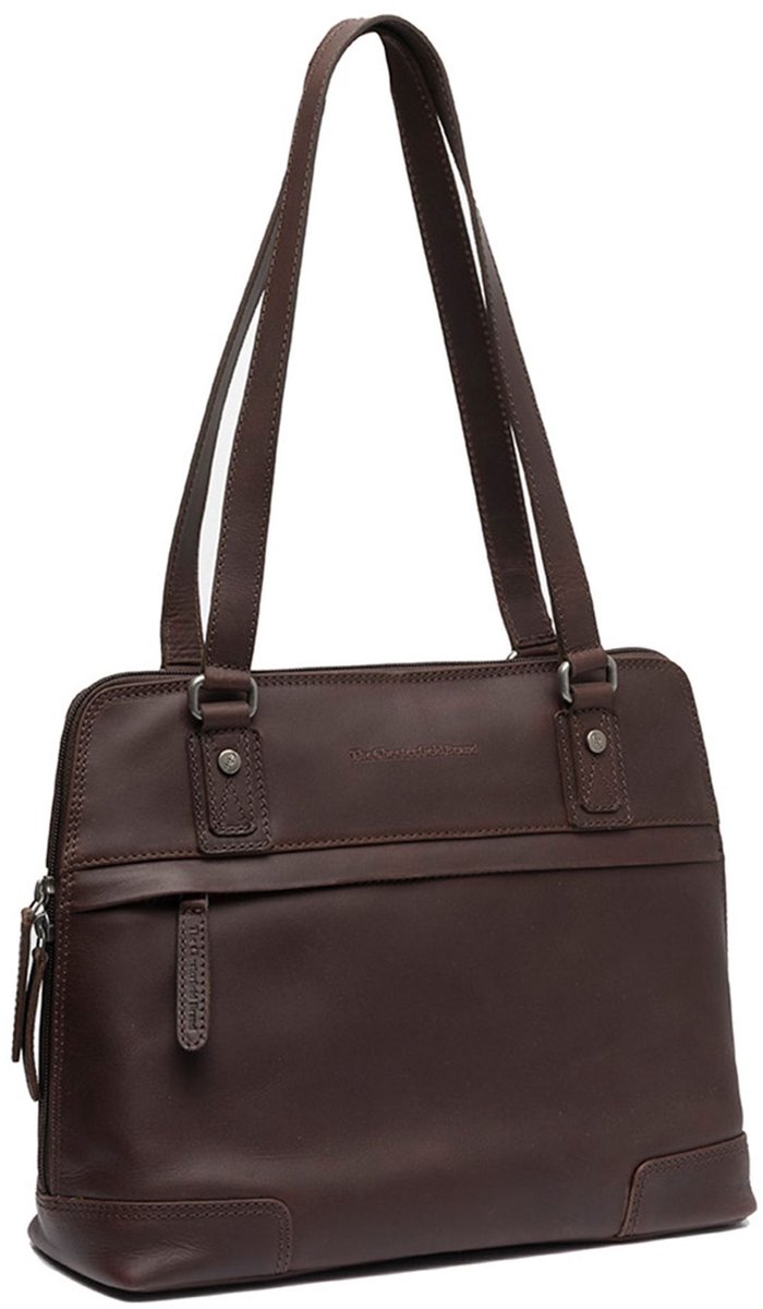 The Chesterfield Brand Schoudertas Schoudertas Belgrado Shoulderbag Brown Donkerbruin