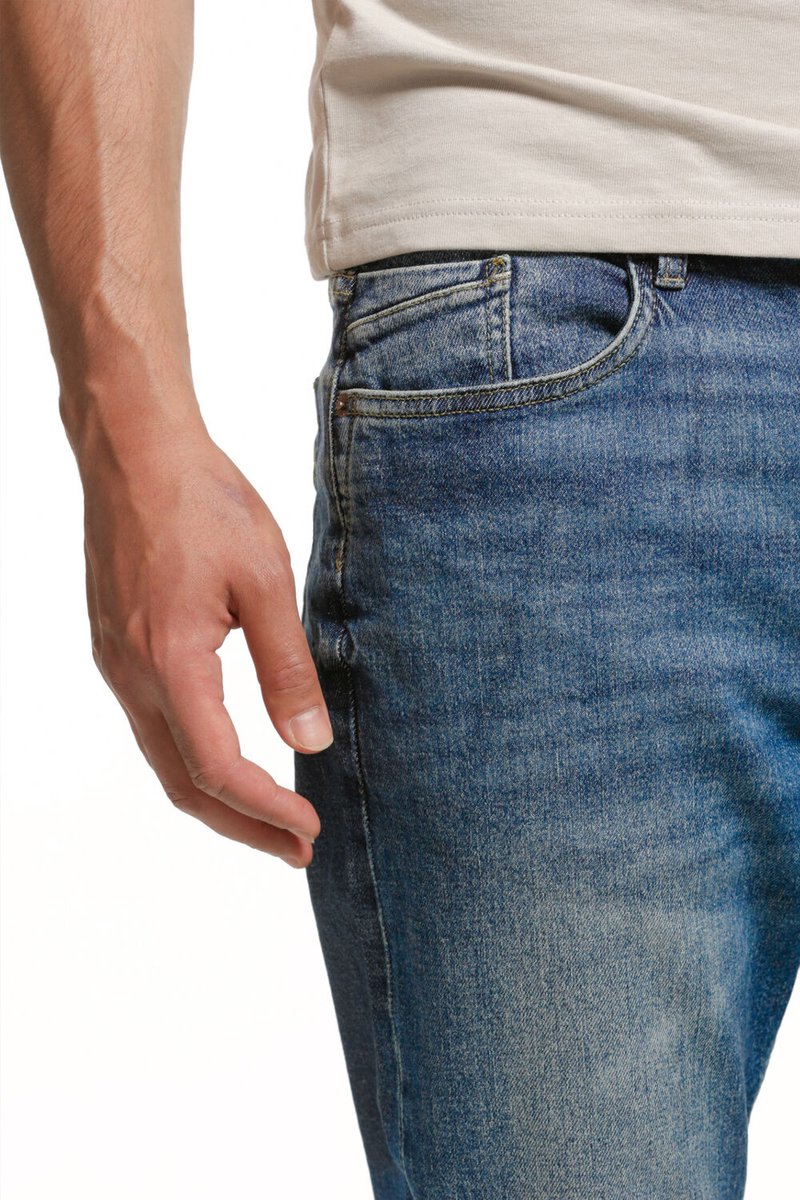 Chief DARRYL Heren Loose Fit Jeans Blauw - Maat W26 X L34