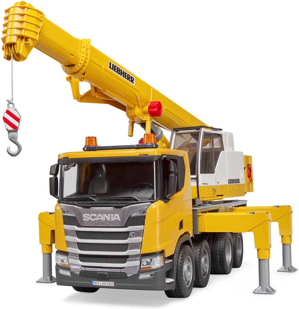 Bruder 3571 Vrachtwagen Scania 560R Liebherr kraan met truck — afbeelding 2