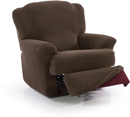 FAVERTI Super elastische hoes voor oorfauteuils, 1-zits, 70 tot 100 cm, model Novelle, lichtblauw, hoogwaardige bescherming van jacquardweefsel, katoengevoel, oorfauteuilbescherming