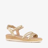 Blue Box meisjes sandalen met sleehakje goud - Maat 28
