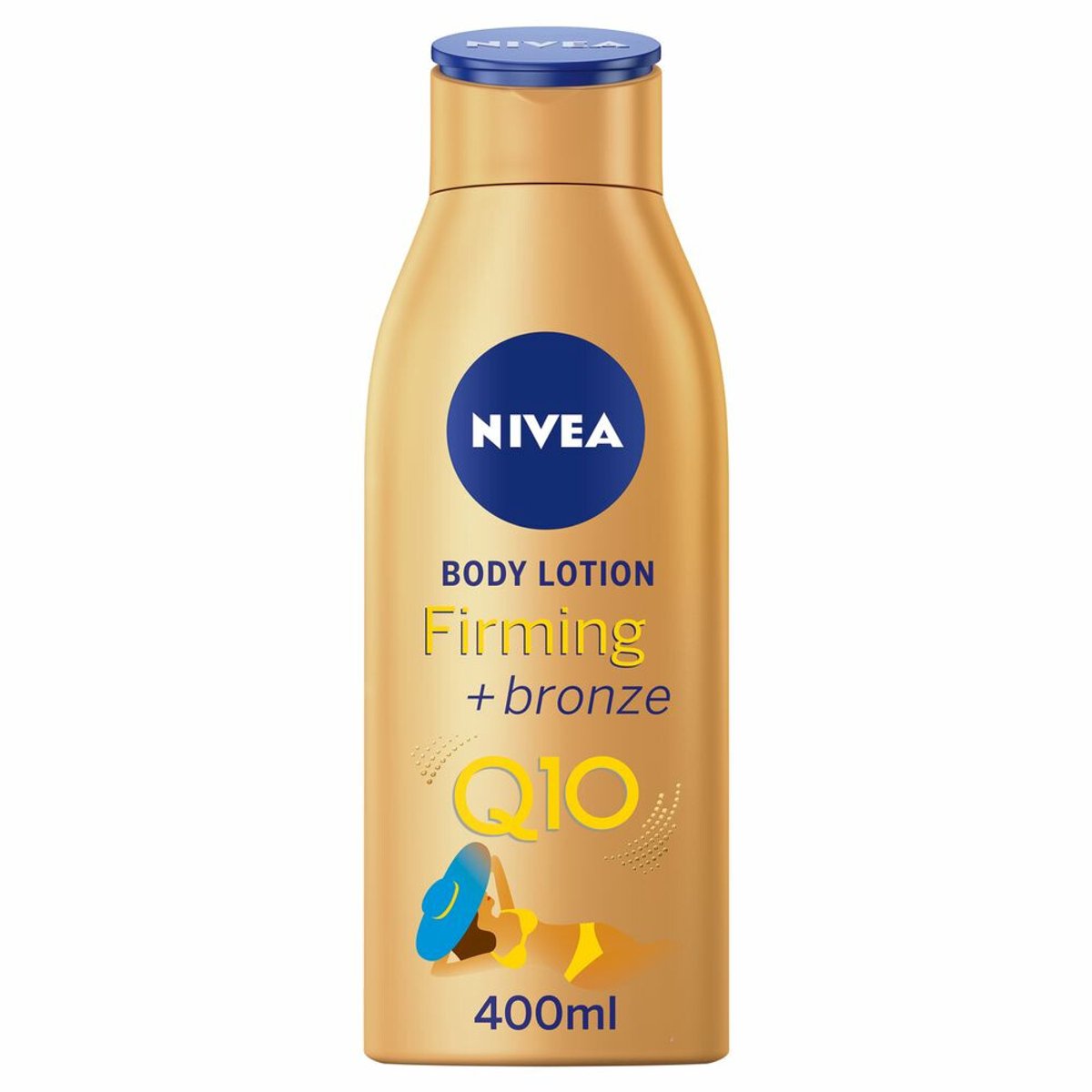 NIVEA Bodylotion Firming + Bronze Q10 - 3 x 400 ml - Voordeelverpakking