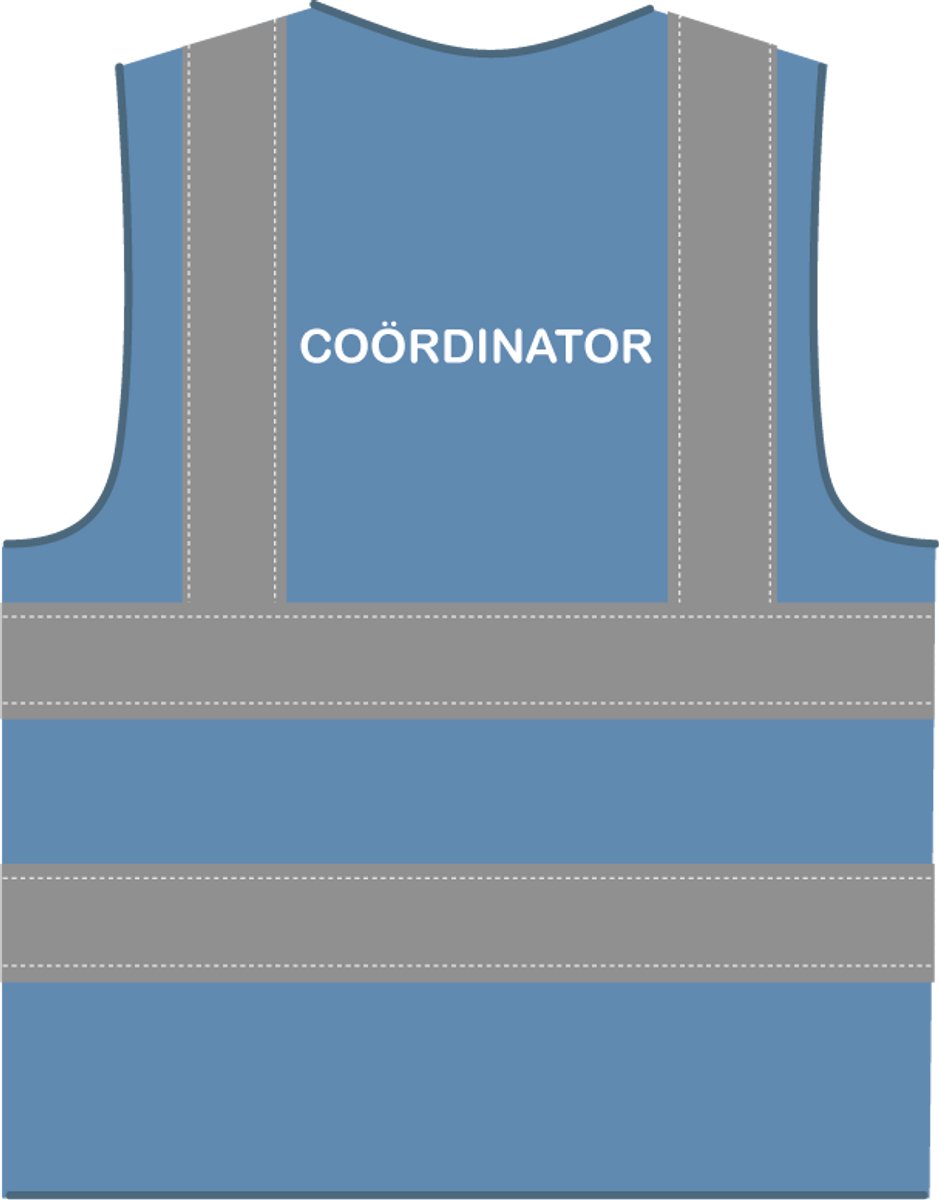 Coördinator hesje RWS hemelsblauw