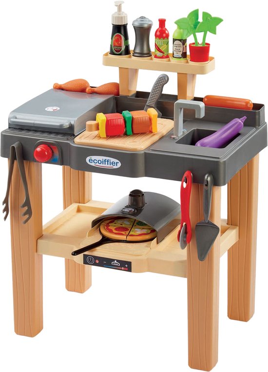 Ecoiffier Zomer Keuken met Barbecue en Pizzaoven - 27dlg. van Ecoiffier — afbeelding 5