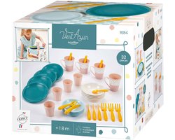 Ecoiffier Vert Azur Picknick Speelset met Kartonnen Picknickmand - 32dlg.