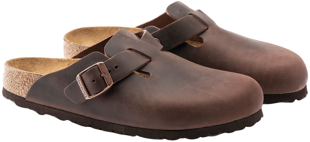 Birkenstock Boston Regular Heren Clogs Bruin