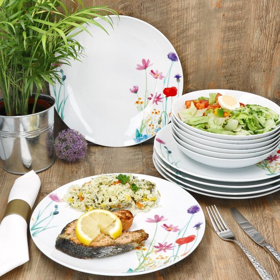 MamboCat 12-delig Marie porseleinen servies voor 6 personen — afbeelding 2