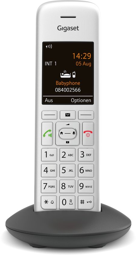 Gigaset C575HX - DECT-Mobilteil mit Ladeschale - Fritzbox-kompatibel - Schnurloses Telefon für Router und DECT-Basis - großes TFT Farbdisplay, schwarz [Deutsche Version] [Ohne Basis