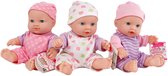 Babypop Mini - 20 cm - 3 assorti -sintcadeau kind - kerstcadeau kind - verjaardag cadeau kind