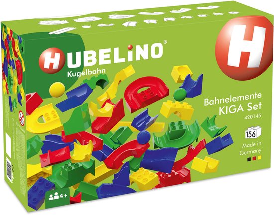 Hubelino Knikkerbaan KIGA Scholenset Baanelementen, 156dlg
