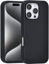 TUNIQ- iPhone 16 Pro-Backcase Premium Silicone Liquide- Zwart