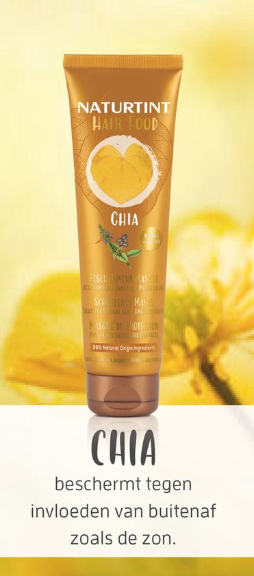 CHIA Hair Food Masque Capillaire - NATURTINT - 150ml - Vegan - SANS Microplastique