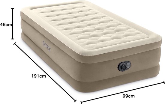 Ultra Plush luchtbed Ingebouwde pomp 1-persoons 99cm x 191cm x 46cm — afbeelding 5