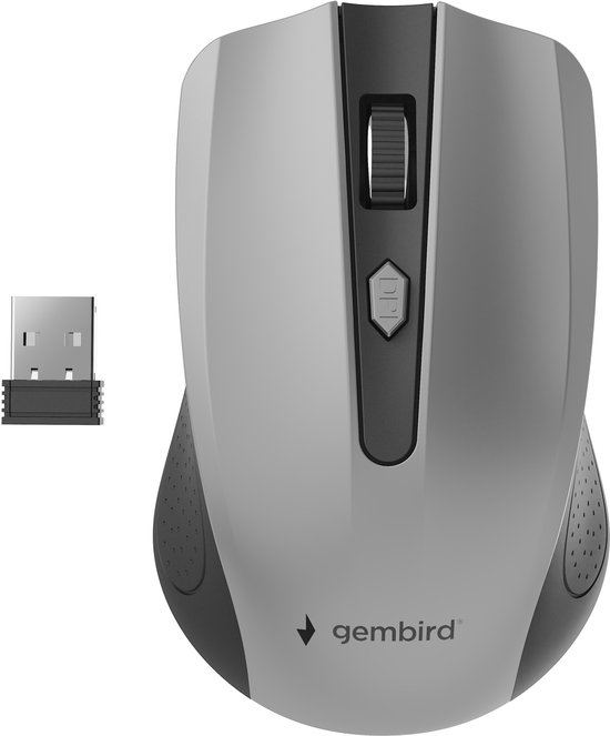 Foto: Draadloze muis zwart antraciet