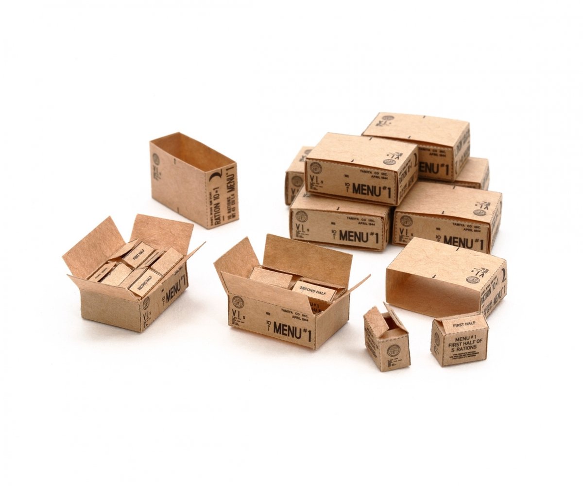 Tamiya Modelbouwpakket - 12689 10-in-1 Cartons WWII Accessoires set - 1:35 - Modelbouw