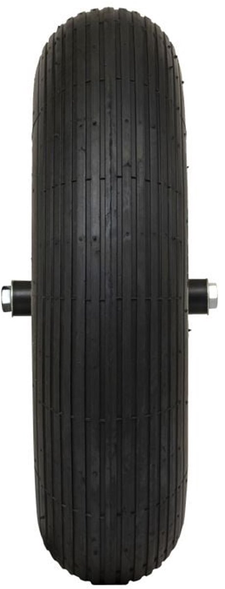 Kruiwagenwiel - 4.00-8 - pvc - rollager - asgat 20 mm - naaflengte 130 mm van Merkloos	 — afbeelding 4