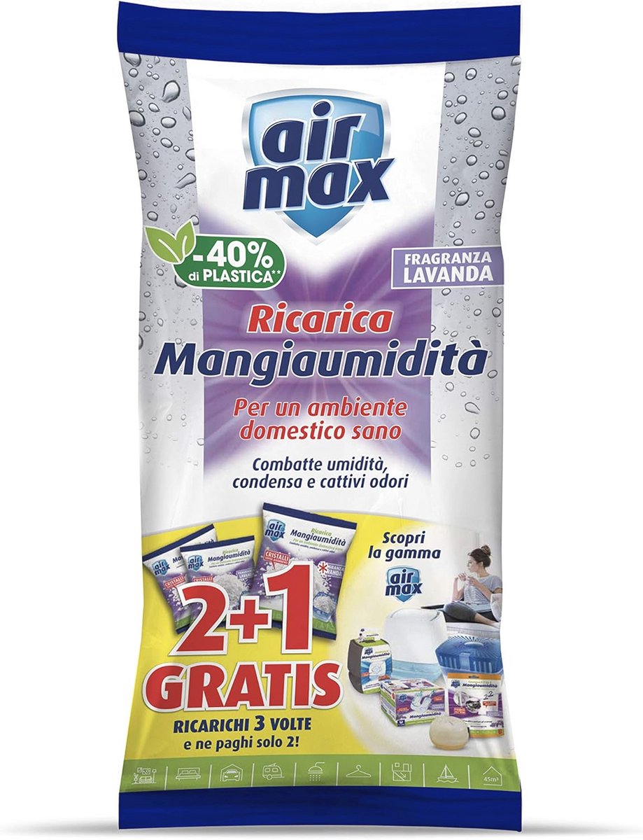 Navulset voor Vochtabsorberend Zout 1,35 kg