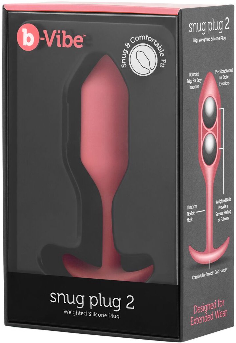 Goedkoopste B-Vibe - Snug Plug 2 Coral