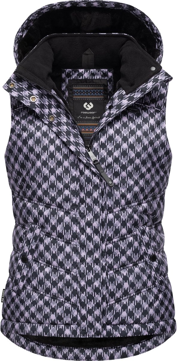 Ragwear Dames gewatteerd vest Hesty Print