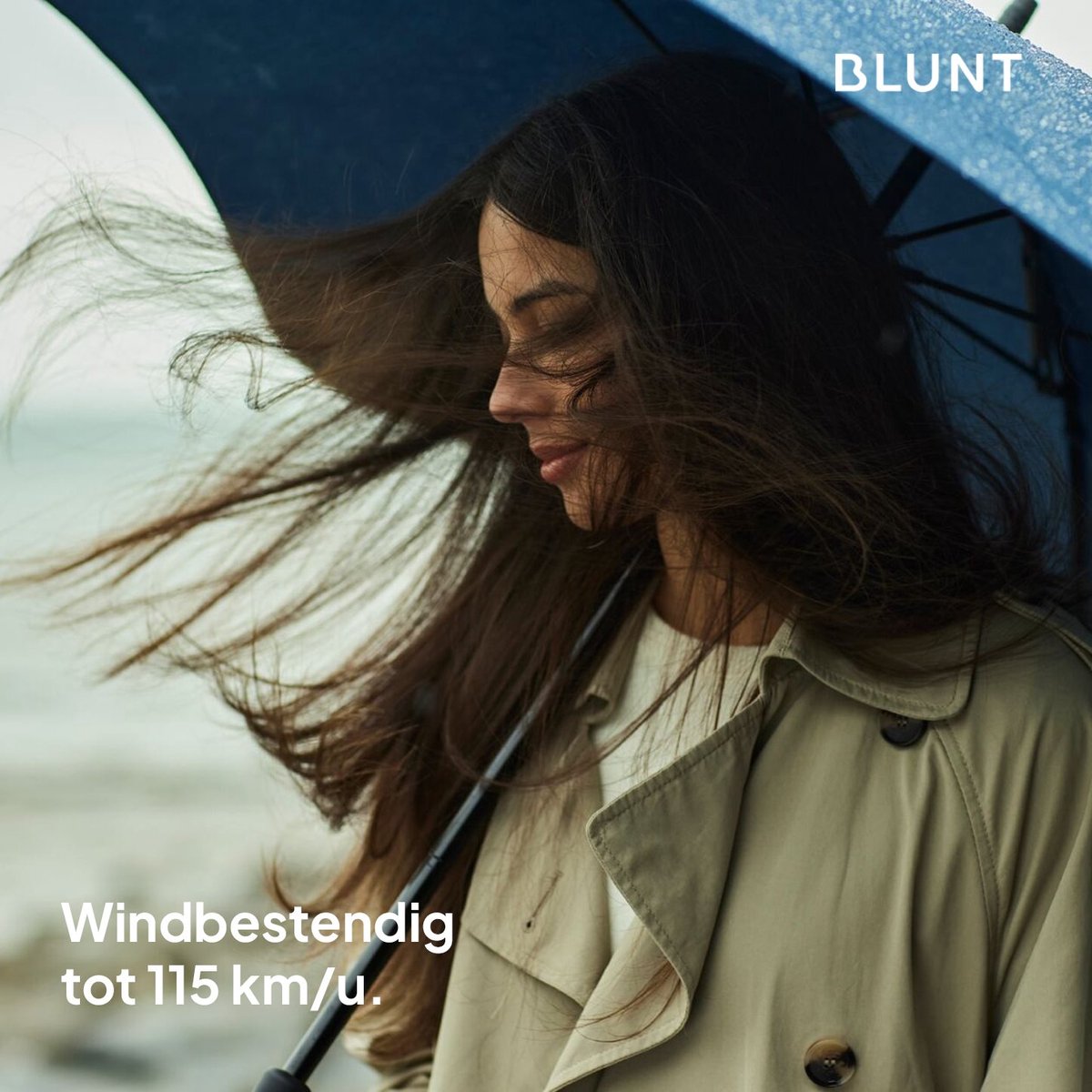 BLUNT Metro - Paraplu en Stormparaplu - Opvouwbaar en Winddicht tot 88 km/u - Automatisch Open - Lichtgewicht en Duurzaam - Ø 100 cm - Grijs — cadeau in Mode & Accessoires - foto 4