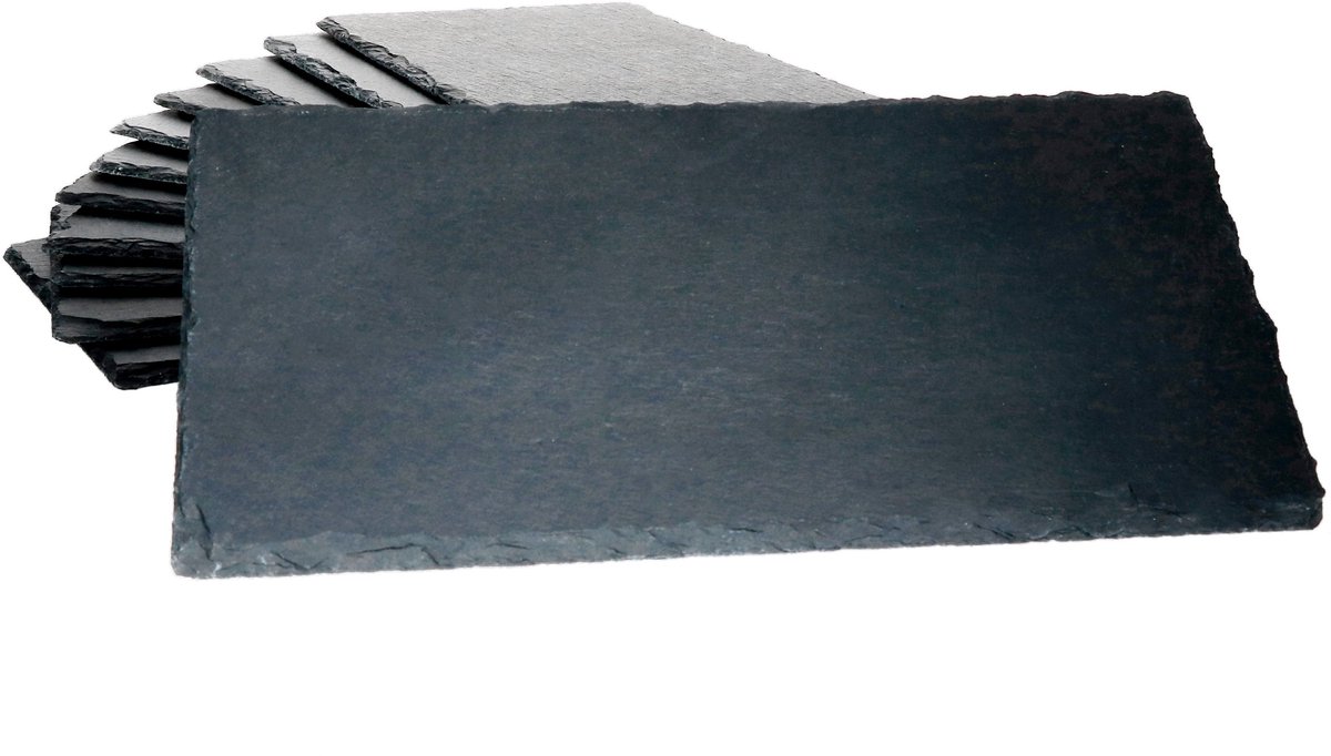 Set van 12 leisteenplaten 17x34 cm - 23464646