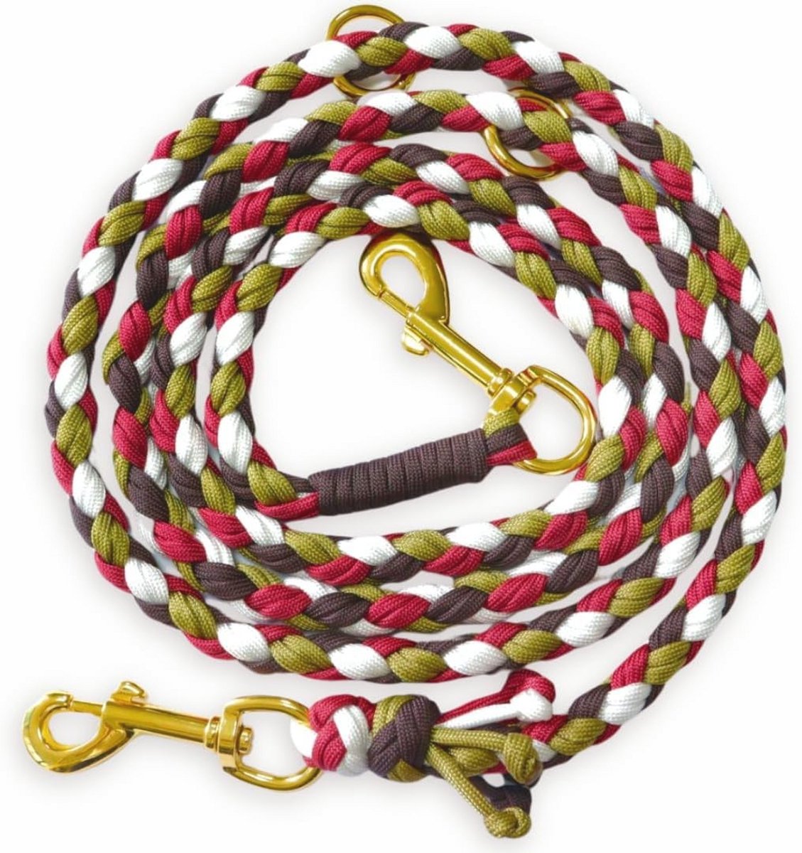 Handgemaakte Hondenriem van Paracord - Verstelbaar en Duurzaam voor Kleine en Grote Honden