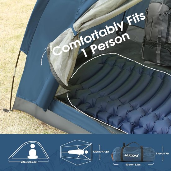 Ultralichte en Waterdichte Campingtent voor 1-4 Personen - Eenvoudig Op te Zetten, Ideaal voor 3-4 Seizoenen, Perfect voor Kamperen en Wandelen van Merkloos — afbeelding 4