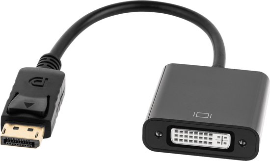 Adaptateur vidéo Cabletech - DisplayPort (m) vers DVI-I (Dual Link) (f) - Zwart