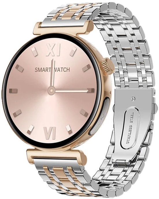 2025 Nieuwe Smartwatch EKG/HRV/Harnzuur/BMI Heren Dames Gezondheidshorloge met Telefoonfunctie/SOS-knop, 24H Hartslag SPO2 Bloeddruk Lichaamstemperatuur Slaapmonitor Fitnesshorloge voor Android/iOS