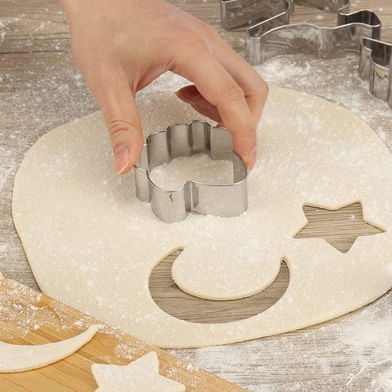 Eid Mubarak Cookies Cutter Moon Star Tempel Reliëf