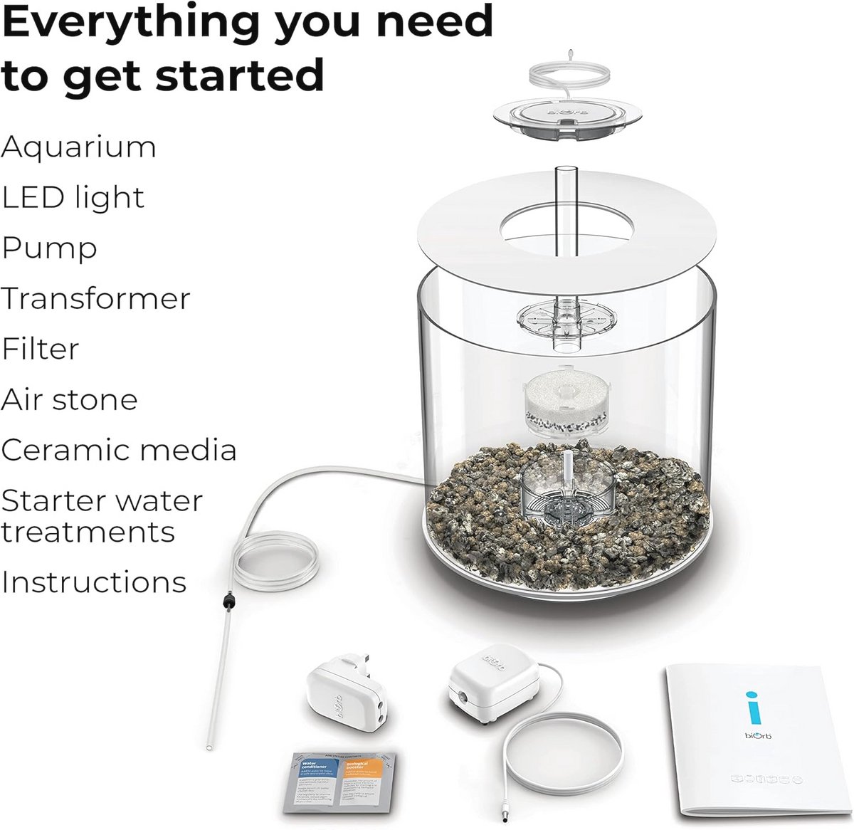 360 Graden Aquarium 15L met LED-verlichting thumbnail 2