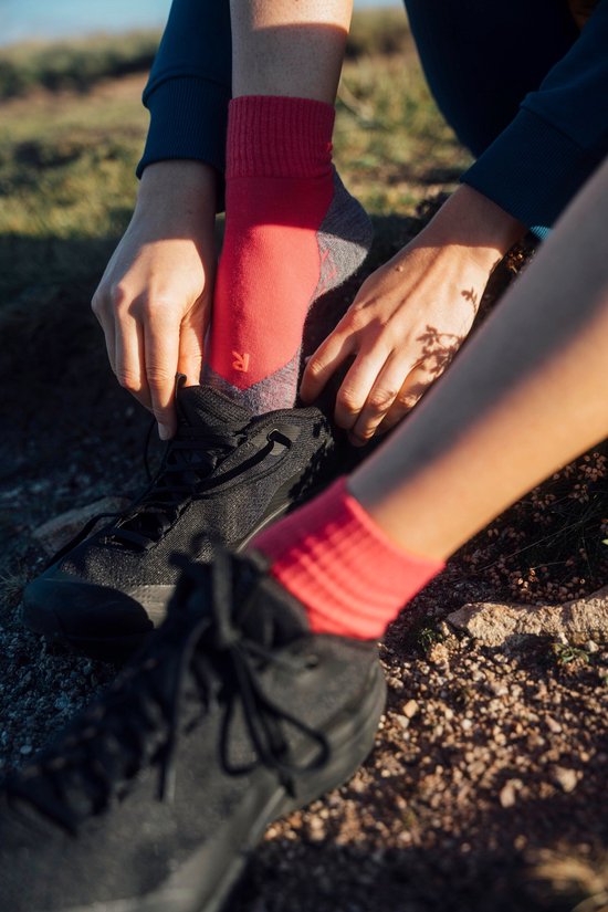 Chaussettes de randonnée FALKE TK5 courtes pour femmes - Asphalt Melange - Taille 39/40