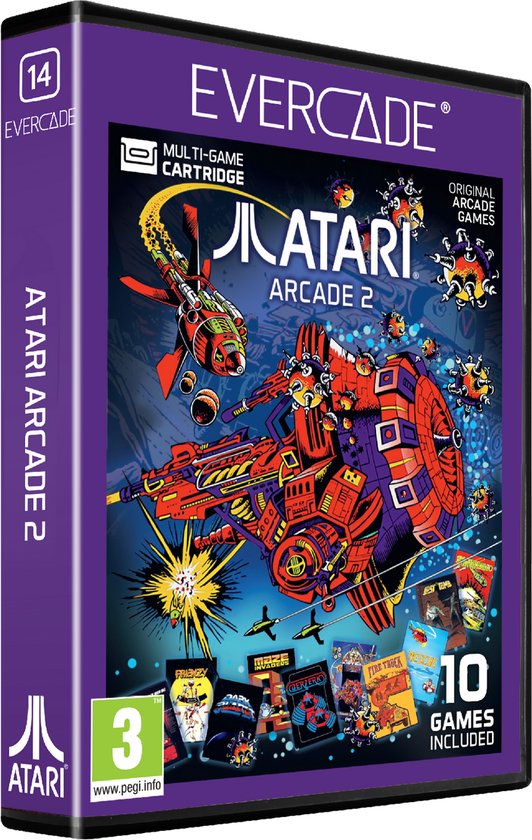Everacade Cardridge - ATARI Arcade Collection 2 - 10 games