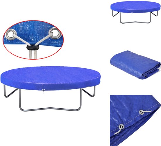 vidaXL Trampolinehoes - Trampolinehoezen - Trampoline Hoes - Trampoline Hoezen - Trampolinehoes 360-367 cm 90 g/m² PE
