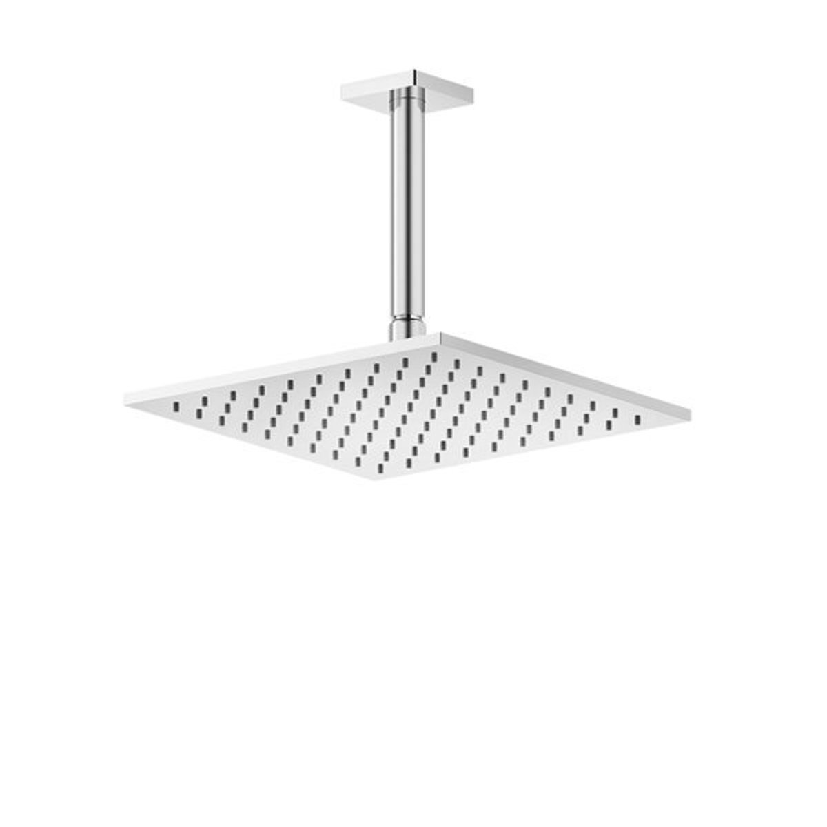 Gessi Rilievo, anti-kalk hoofddouche 250x250 mm, met scharnier en plafondbuis 1/2 aansluiting, gepersonaliseerde lengte, 59159708