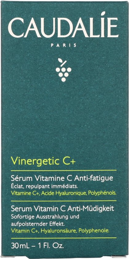Sérum Caudalie Vinergetic C+ Vitamine C Anti-fatigue 30 Ml - Vegan Avec Acide Hyaluronique