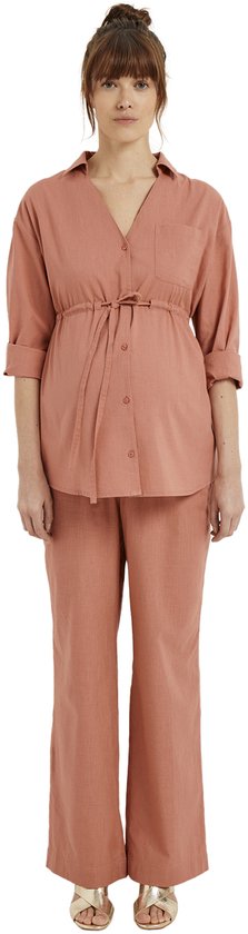 Vertbaudet Pantalon de grossesse large effet lin bol