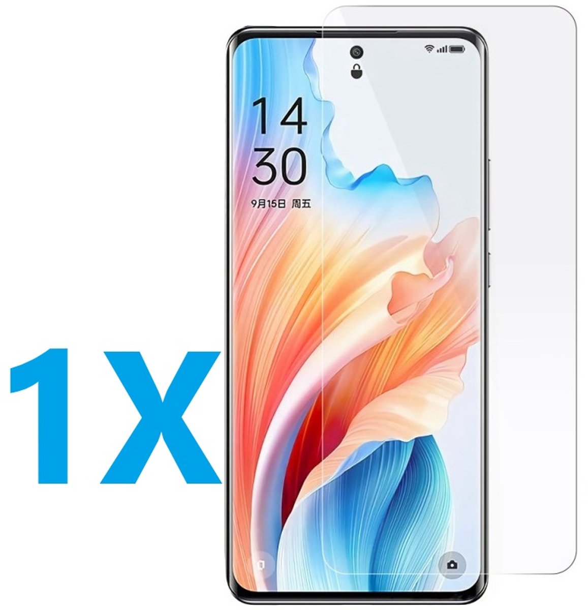 Screenprotector Glas - Tempered Glass Screen Protector Geschikt voor: Oppo A79 - 1x