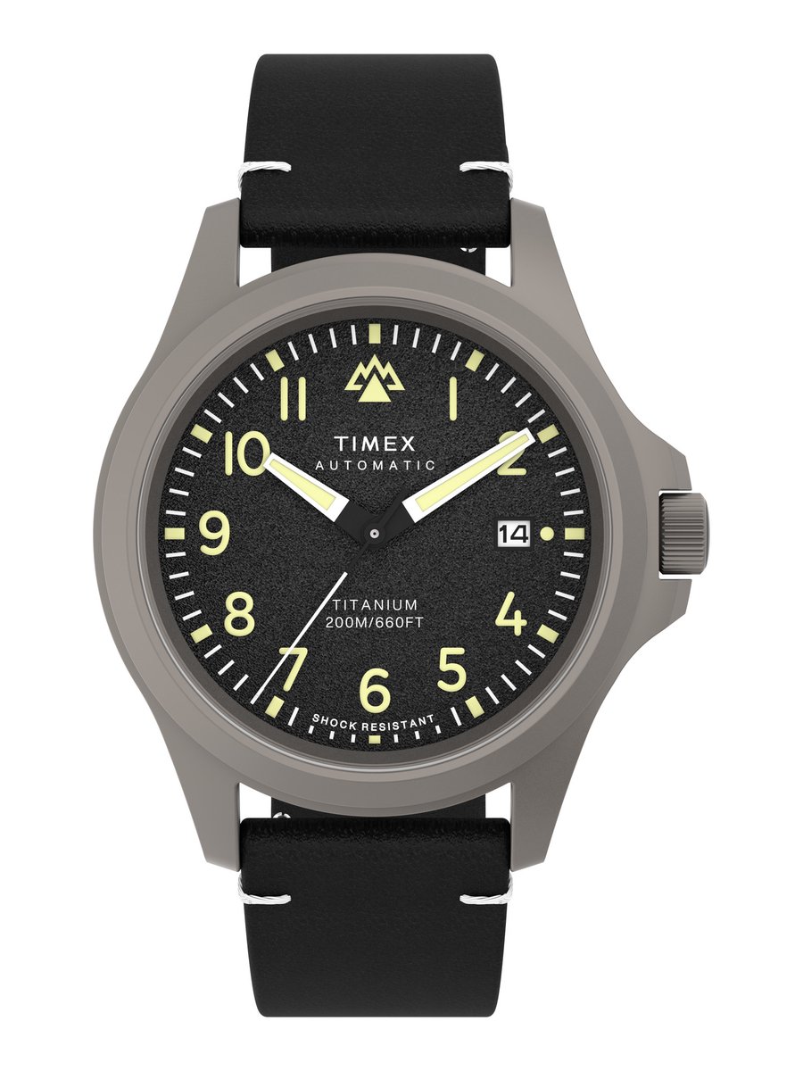 Timex Expedition North Automatic TW2V54000 Horloge - Leer - Zwart - Ø 41 mm