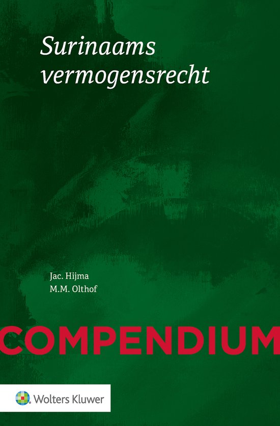 Compendium van het Surinaams vermogensrecht - cover
