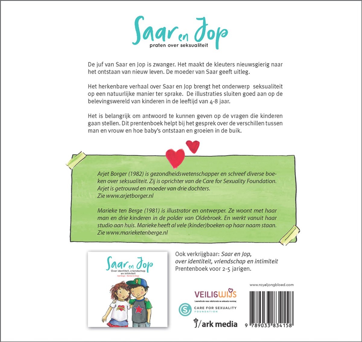 Saar en Jop - Saar en Jop praten over seksualiteit - back cover