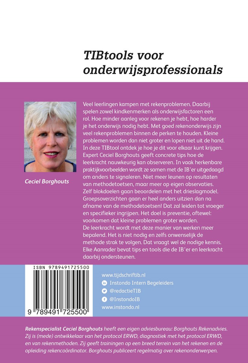TIBtools - Voorkom ernstige rekenproblemen - back cover