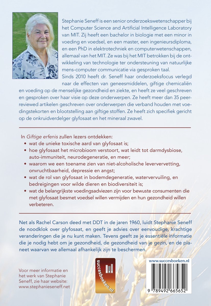 Giftige erfenis - back cover