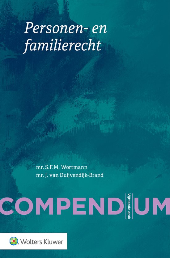 Compendium van het personen- en familierecht - cover