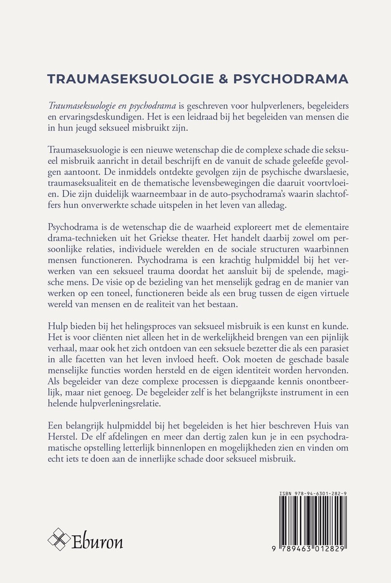 Traumaseksuologie en psychodrama - back cover