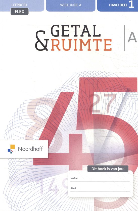 Getal & Ruimte Havo deel 1 leerboek flex - cover