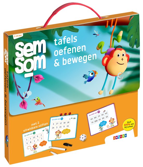 Semsom edutainment - Semsom 7-10 jaar tafels oefenen & bewegen